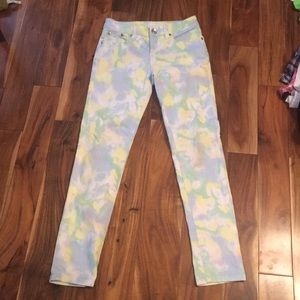 Beautiful watercolor jeans